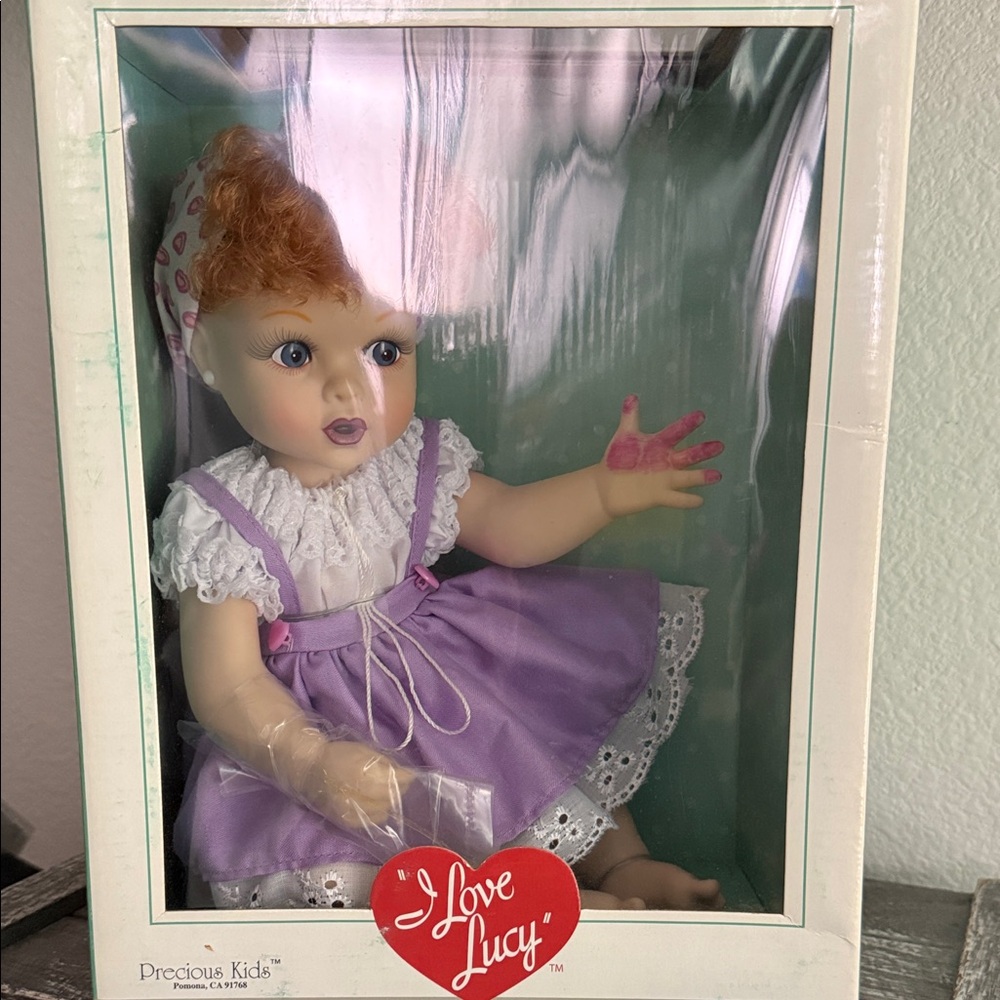 I Love Lucy Doll with Purple Dress